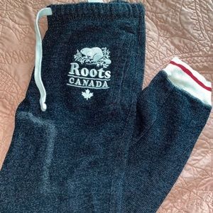 roots Canada sock monkey joggers